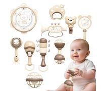 Kids Instruments - 9.06x7.09x4.72 Inches Educational Percussion Music Toy, 10 pezzi Handheld Drum Set | Percussion Instruments For Kids 18 Months+, Playroom, Home, Tambourine