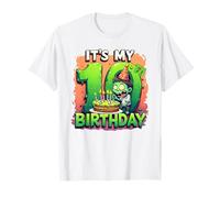 Kids It's My 10th Birthday Boy Halloween Zombie 10 Years Old Maglietta