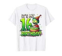 Kids It's My 16th Birthday Boy Halloween Zombie 16 Years Old Maglietta