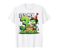 Kids It's My 3rd Birthday Boy Halloween Zombie 3 Years Old Maglietta