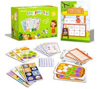 KIDS KING Gioco per lista della spesa, gioco di memoria di corrispondenza della spesa, design per cognizione e conteggio, corsa per raccogliere i tuoi oggetti, giocattoli STEM per ragazzi e ragazze
