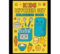 Kids Kitchen Set Learning Book for Ages 3-6 | Fun Cooking Tools & Kitchen Activities for Early Learning