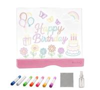 Kids LED Drawing Board - Rechargeable Doodle Tablet with Markers