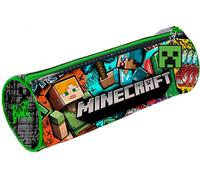 Kids Licensing - Astuccio scolastico rotondo Minecraft per bambini