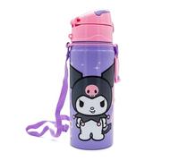 Kids Licensing - Borraccia per bambini e ragazze - Borraccia in alluminio con manico e chiusura a scatto, senza BPA e tossine, 600 ml, disegni per bambini