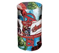 Kids Licensing Coperta in Pile, 150 x 100 cm, Stampa Avengers, Cotone, Multicolore, King, 30x12x12 cm