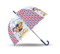 Kids Licensing - Ombrello Trasparente Manuale tipo Campana 46 cm Paw Patrol per Bambini