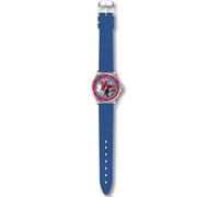 Kids Licensing Orologio analogico per bambini automatico con cinturino in plastica SPD4098, Spiderman Blu