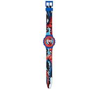 Kids Licensing | Orologio da polso digitale | Spiderman Design | Cinturino stampato muticolor | Orologio bambino polso| 23cm | Sfera da 3,5 mm | Resistente in plastica