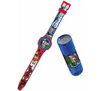 Kids Licensing | Orologio digitale bambini The Avengers + set torcia | Orologio dei Vendicatori | Multicolore | Orologio da polso per bambini | Quattro pulsanti | Orologio semplice per bambini