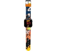 Kids Licensing Orologio digitale per bambini unisex automatico con cinturino in plastica NA00002, Naruto Arancione, striscia
