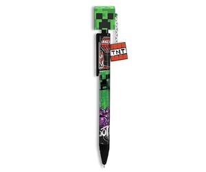 Kids Licensing - Penna Minecraft con Topper 3D, cancelleria scolastica Cole, regalo per bambini, merchandising videogioco