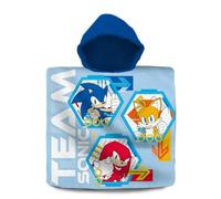 Kids Licensing Badeponcho Sonic Poncho da Bagno, Multicolore, 3-6 Anni Unisex-Bambini e Ragazzi