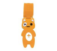 Kids Luggage Tag, Boys Identifier Strap, 9.65x1.61in Cute Cat Keychain, Authentic Material, Easy Attachment Design for Airport, School, Camping, Sports, Gym, Cruise, Workplace