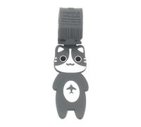 Kids Luggage Tag, Boys Travel Tag, 9.65x1.61 Inches Cute Identifier Strap, Cat Design Name Keychain for Airport School Business Beach Camping Sports Gym Cruise Workplace and Bag Personalization