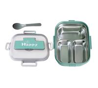 Kids Lunch Box, Snack Containers for Adults with Utensils, 3-Compartment Leakproof Food Storage, Perfect for Preschool, School, Daycare, Picnic, Travel, Meal Prep, and Daily Lunch Organization