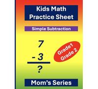Kids Math Practice Sheet Grade1 Grade2 Subtraction: Practice Type: Simple Subtraction