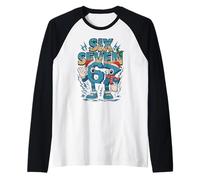 Kids Meme 67 Six Seven 6 7 Italian Brainrot Christmas Maglia con Maniche Raglan