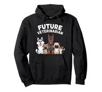 Kids Men Women Future Veterinarian Wildlife Animals Lovers Felpa con Cappuccio