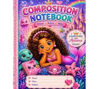 Kids Mermaid Composition Note Book Learning With Ariana