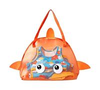Kids Mesh Beach Bag Pieghevole per Raccolta Conchiglie