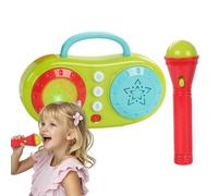 Kids Microfono Toy, Multi Functional Karaoke, Electric Singing Machine Speaker, Musical Strumento Playset for Boys, Girls, Home, Birthday, Party, School, Playroom,