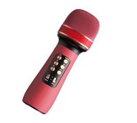 Kids Microphone, Portable Handheld Mic Speaker, Multifunctional Cordless Microphones, Compact Mic Speaker for Travelling, Home, Camping, Picnic, Gatherings (Black, Blue, Red, Pink)