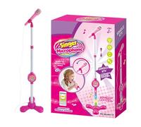 Kids Microphone Stand, Colorful Musical Toy mics, 12.2x7.87x2.76 Inches Pretend Microphone Connectable Function for Boys, Girls, Music Play, Parties and Home Use