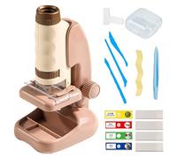 Kids Microscope Set, Magnification Learning Toy, 6,69 x 3,94 x 2,76 pollici Educational Microscope Set, Early Science Exploration Tool, Ideal for Development Experiments and Children
