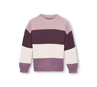 Kids Mini Girl Stripe Kmgsandy L/S-Pullover a Righe Knt Noos, Mauve Wine, 110 Bambina