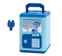 Kids Money Bank, Electronic Coin Saver, 5.12x5.12x7.48inches, Funny Musical Piggy Bank, Interactive Savings Toy with Engaging Design, Ideal for Kids, Students, Birthday, Camping, Airplane