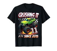 Kids Monster Truck 11 Year Old Boys 11th Birthday Since 2015 Maglietta