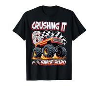 Kids Monster Truck 6 Year Old Boys 6th Birthday Since 2020 Maglietta