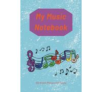 Kids Music Manuscript Notebook: 100 Pages Blank Sheet Music Notebook | Staff Paper | 5 Large Staves Per Page | 6x9 Inches | Gift for Children, Birthday, Christmas...