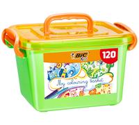 Kids My Colouring Basket Set Colori per Bambini 60 Matite Colorate 60 Pennarelli