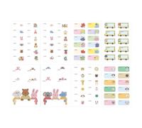 Kids Name Stickers 80 Pack | Self-Adhesive Paper, 3.4in X 4.7in Sheet | No-Iron Peel & Stick Labels for Clothing, Lunch Box, Supplies | Daycare Tags