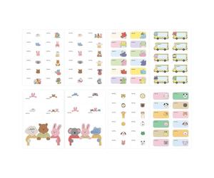 Kids Name Stickers 80 Pack | Self-Adhesive Paper, 3.4in X 4.7in Sheet | No-Iron Peel & Stick Labels for Clothing, Lunch Box, Supplies | Daycare Tags