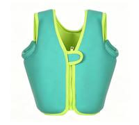Kids Neoprene Snorkeling Jacket Front Zipper Adjustable Secure Fit High Buoyancy Toddlers Children Swimming Pool Beach Water Sports Kayaking Surfing Boating Canoeing(Green B,M (3-4 Years))