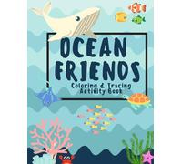 Kids Ocean Friends Coloring & Tracing Activity Book