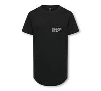 KIDS ONLY Kobmarinus S/S Tee Print Box Jrs Noos, Nero, 146-152 cm