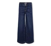 KIDS ONLY Kogcomet Wide DNM Pim Noos Pantaloni, Blu Jeans Scuro, 128 Bambina