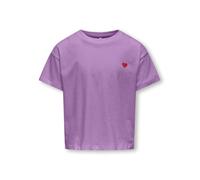 Kids Only - Kogmaiken Life Cropheart Ss Top Jrs Noos 15347634 Viola - Abbigliamento 7 - 8A Viola
