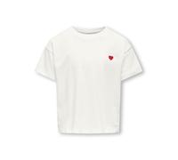 Kids Only - Kogmaiken Life Cropheart Ss Top Jrs Noos Bianco - Abbigliamento 13 - 14A Bianco