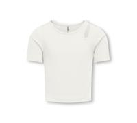 Only Maglietta Kognessa S/S Top - Cut-out spalla - Cloud Dancer - 122-128 cm - Bambine