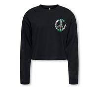 Kids Only - Kogoli Life Peace Loose L/S Top Fr Jrs Nero - Abbigliamento 9 - 10A Nero
