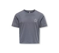 Kids Only - Kogrex S/S Printed Top Jrs Grigio - Abbigliamento 13 - 14A Grigio
