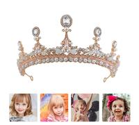 Kids Pearl Crystal Crown Wheriel Girls Accessorio per strass per .