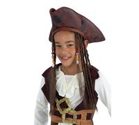 Pirata Cappello Con Rasta - Perfetto Accessorio per Bambini Costume - Smiffys