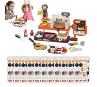 Kids Play Kitchen, Grocery Store Toy, 31 x 22 x 8 cm, Interactive, Transforming Design, Lights and Sound Features, for Indoor Pretend and Learning Fun