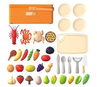Kids Playset Food - Kitchen Pretend Set, Edu Role Play, Creative Cooking Skill Building Experience Toy, Creative Learning Development Grocery Shopping Interaction with Daycare Activities Ages 3-5